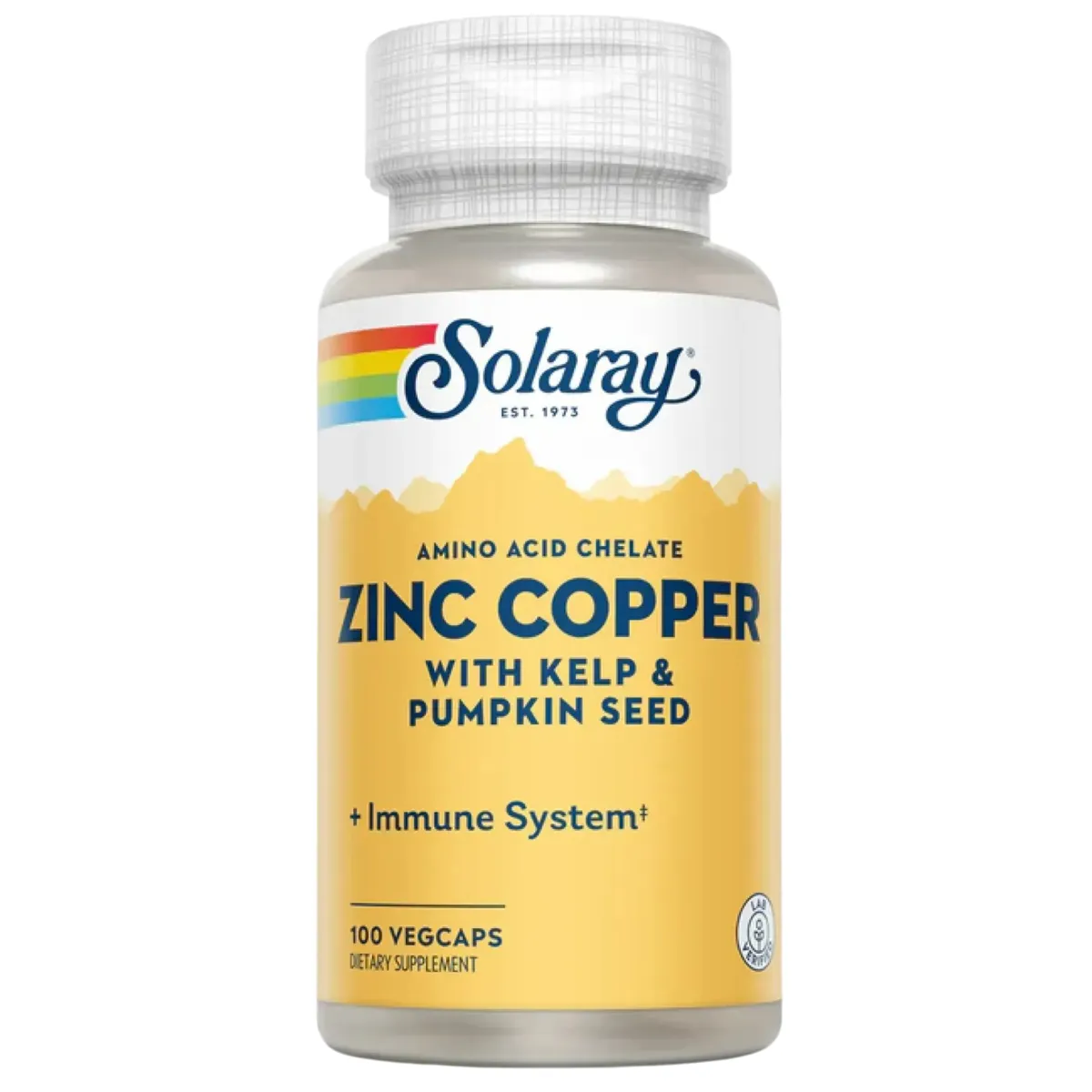 Цинк + медь Solaray Zinc + Copper 100 шт