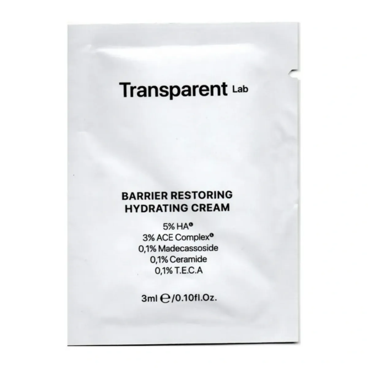 Ультраувлажняющий крем Transparent Lab Barrier Restoring Hydrating Cream 3 мл, Саше (пробник)