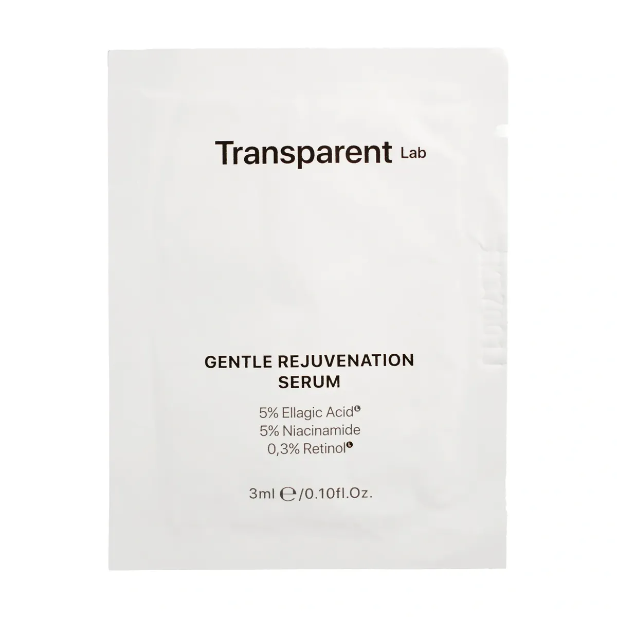 Осветляющая сыворотка против старения Transparent Lab Gentle Rejuvenation Serum 3 мл, Саше (Тестер)
