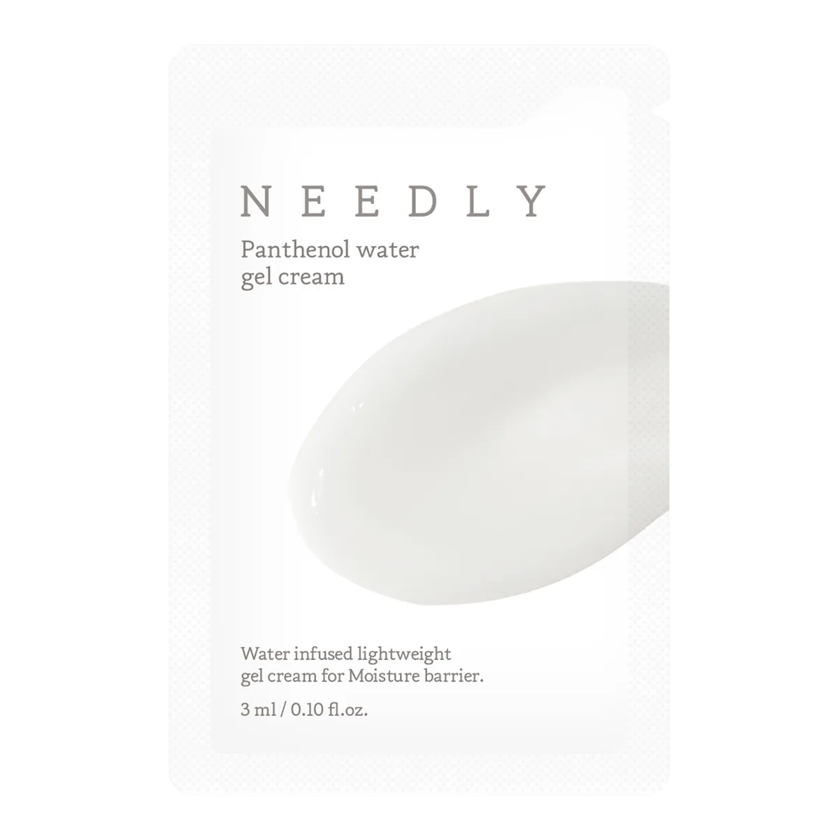 Успокаивающий крем-гель с пантенолом Needly Panthenol Water Gel Cream 1.5 мл Саше (Тестер)