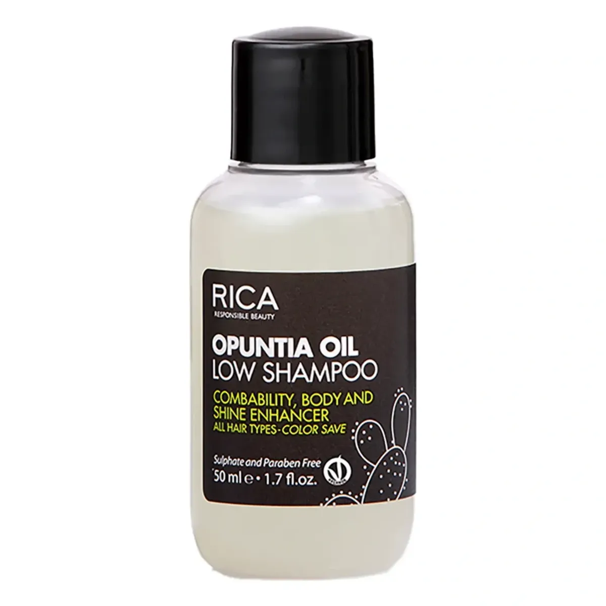 Шампунь з ультра поживною олією опунції RICA OPUNTIA OIL LOW SHAMPOO 50 мл