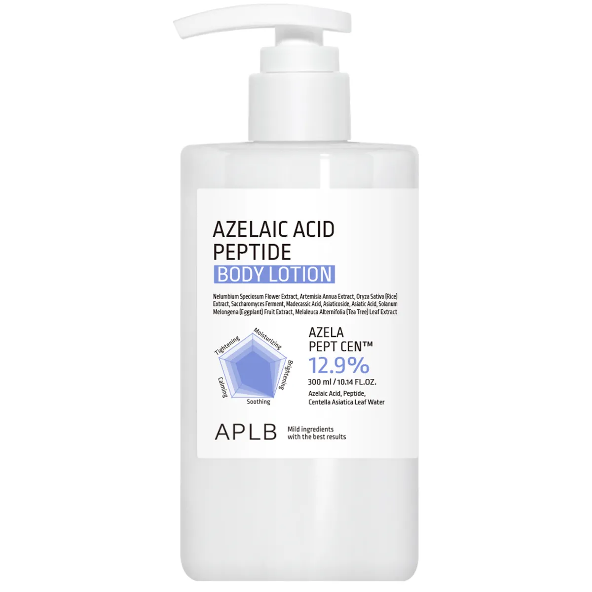 Лосьйон для тіла з азелаїновою кислотою та пептидами APLB Azelaic Acid Peptide Body Lotion 300 мл