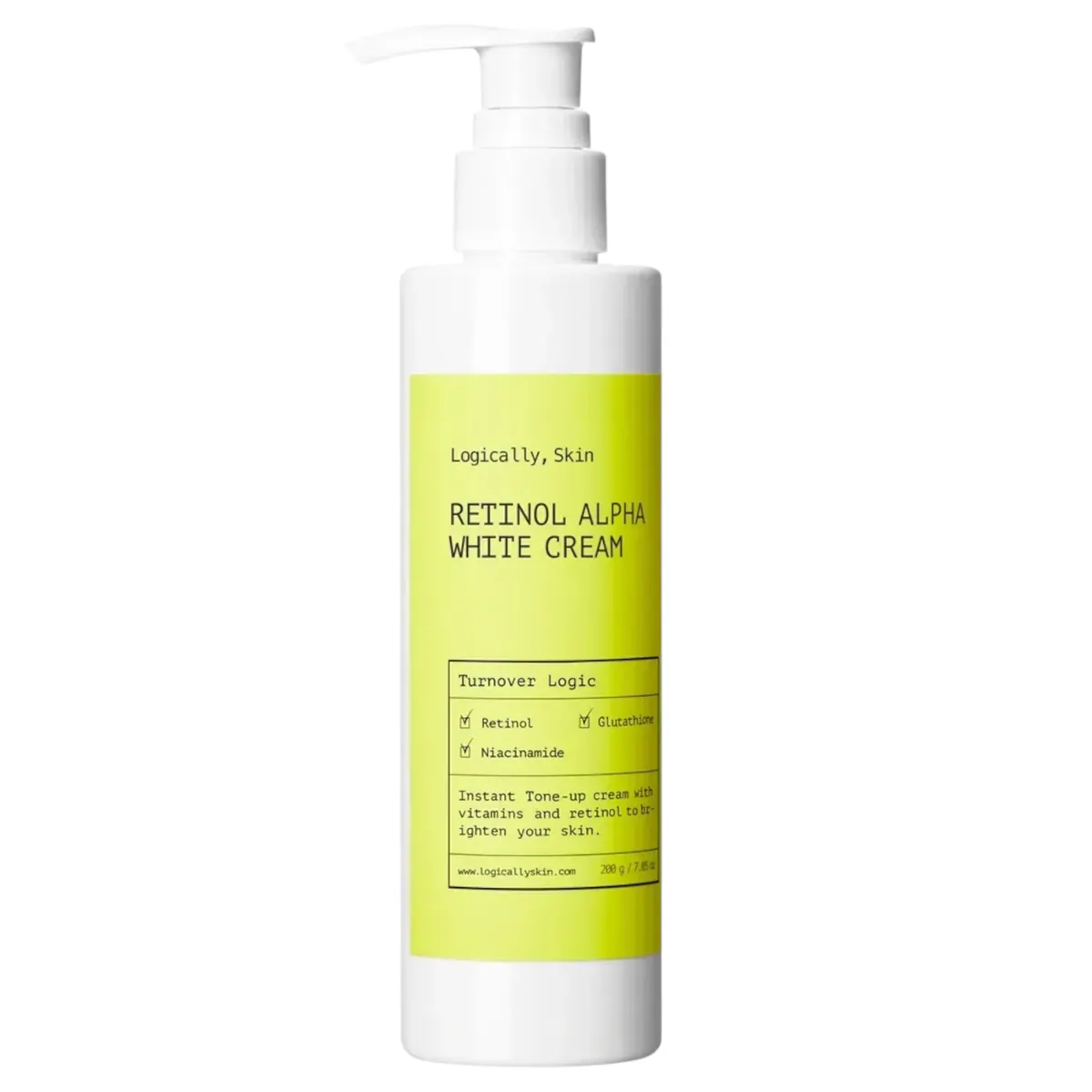 Осветляющий крем Logically, Skin Retinol AlpHa White Cream 200 мл