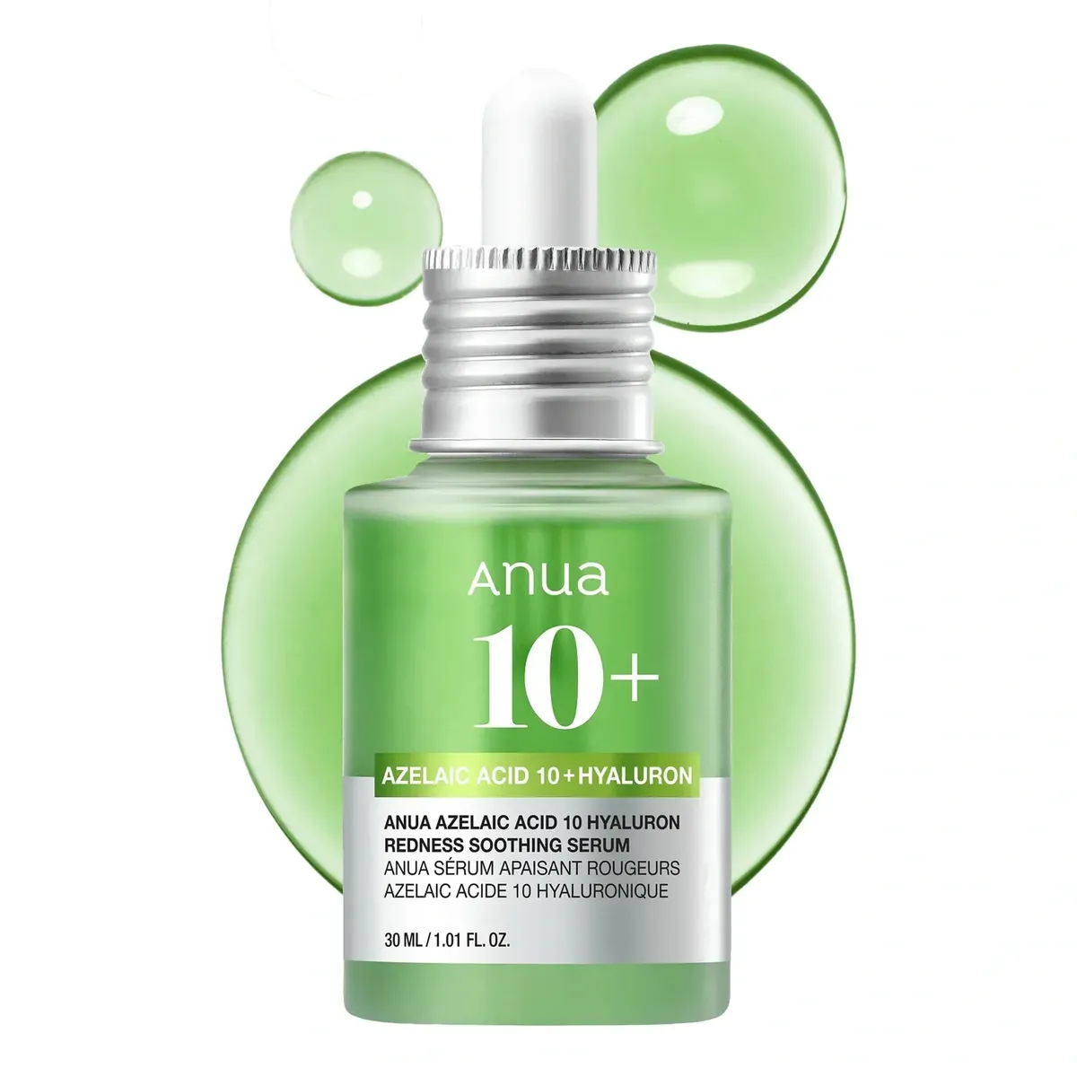 Успокаивающая сыворотка с азелаиновой и гиалуроновой кислотами Anua Azelaic Acid 10 Hyaluron Redness Soothing Serum 30 мл