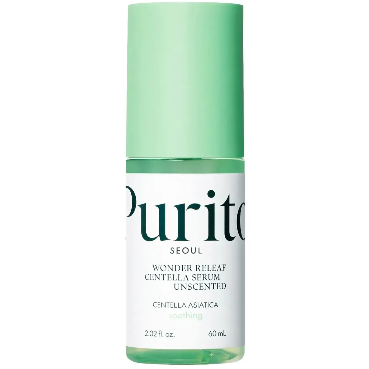 Успокаивающая сыворотка с центеллой без эфирных масел Purito Seoul Wonder Releaf Centella Serum Unscented 60 мл