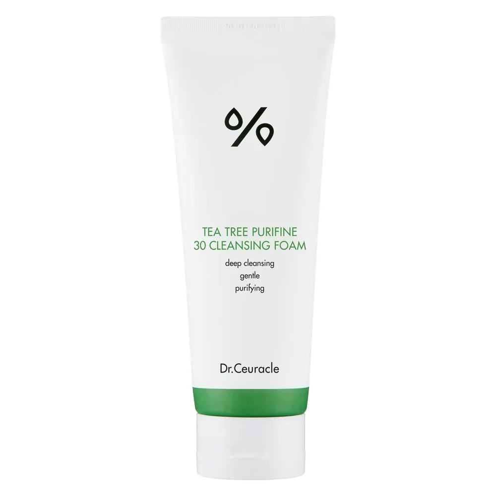Гель-пінка для вмивання з екстрактом чайного дерева Dr.Ceuracle Tea Tree Purifine 30 Cleansing Foam 150 мл