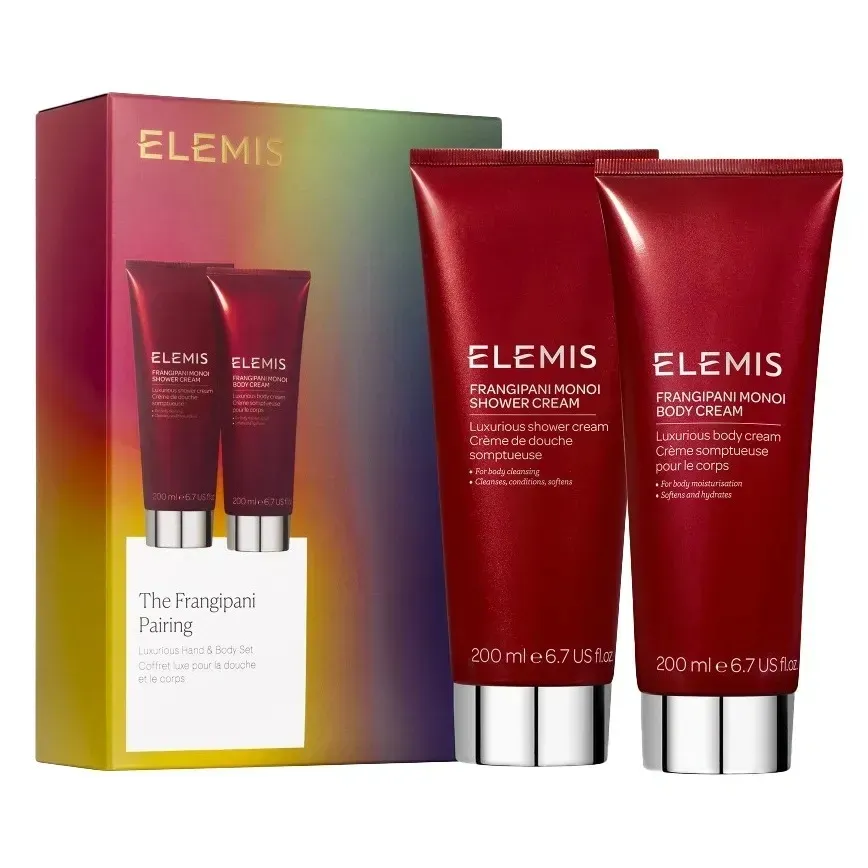 Набір для догляду за тілом "Екзотична насолода Франжипані" ELEMIS Kit: The Frangipani Pairing Luxurious Shower & Body Set 2 в 1