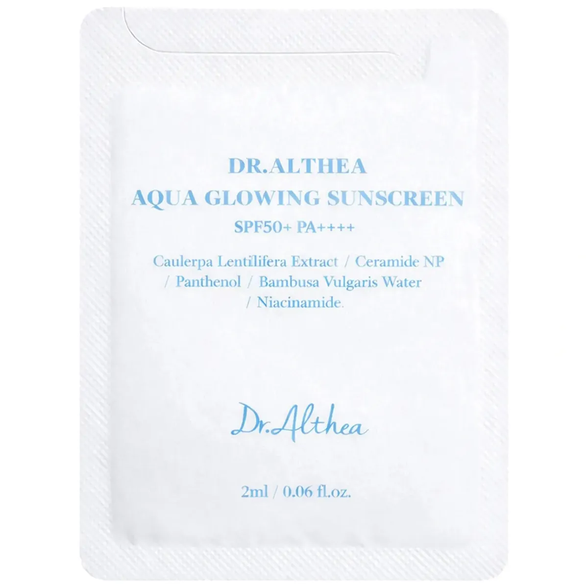 Увлажняющий солнцезащитный крем с пантенолом Dr.Althea Aqua Glowing Sunscreen 2 мл