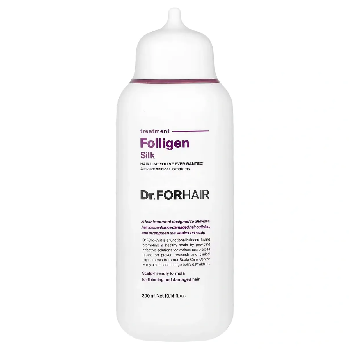 Восстанавливающая маска-кондиционер для поврежденных волос Dr.FORHAIR Folligen Silk Treatment 300 мл