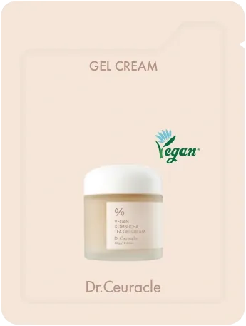 Веганский крем-гель с экстрактом комбучи Dr.Ceuracle Vegan Kombucha Tea Gel Cream 2 мл Саше (Тестер)