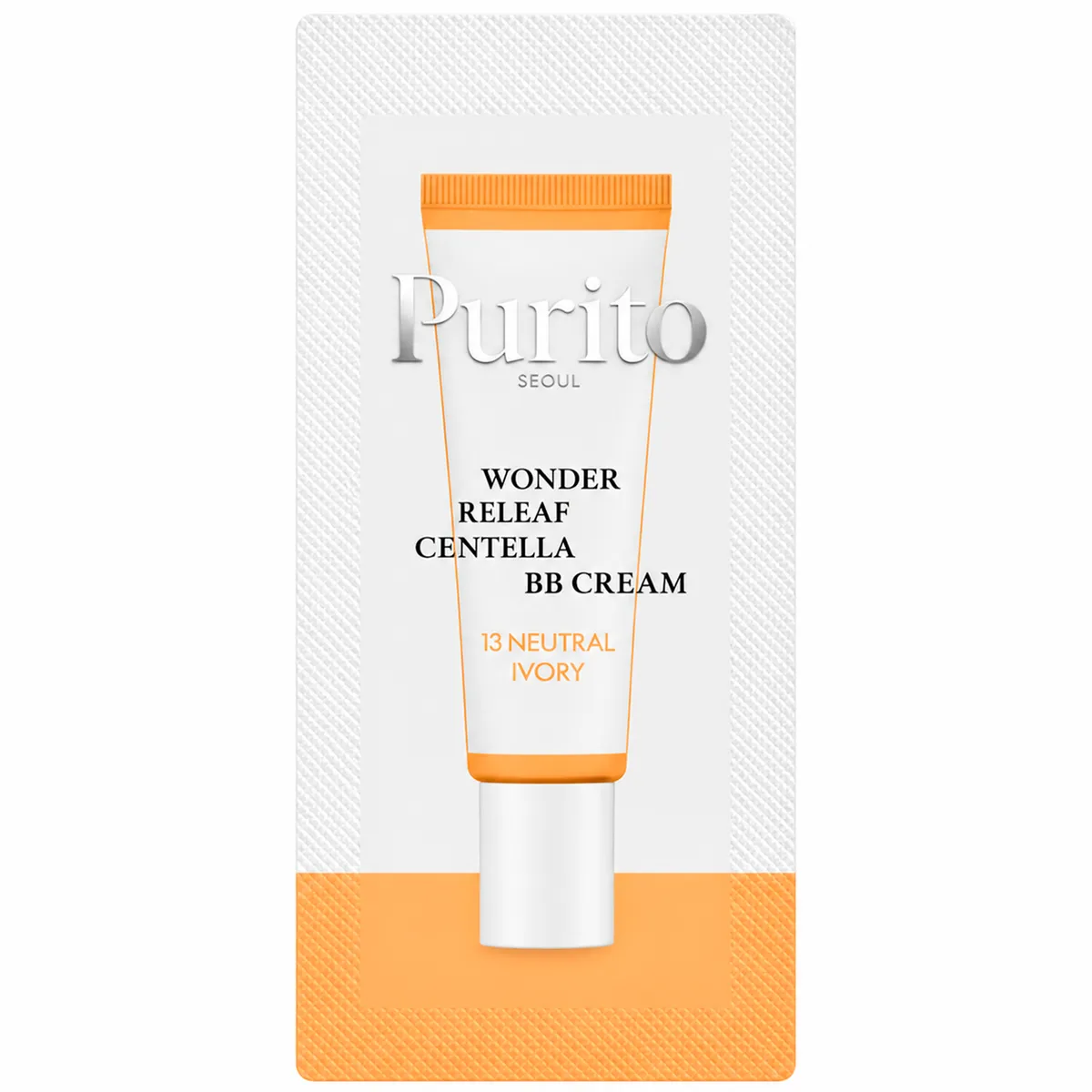 BB-крем с центеллой Purito Seoul Wonder Releaf Centella BB Cream 13 Neutral Ivory 1 г, Саше (Тестер)