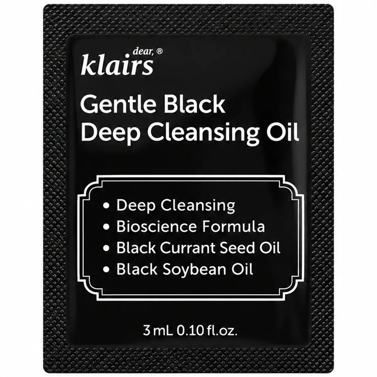 Гидрофильное масло для глубокого очищения Dear Klairs Gentle Black Deep Cleansing Oil 3 мл, Саше (Тестер)