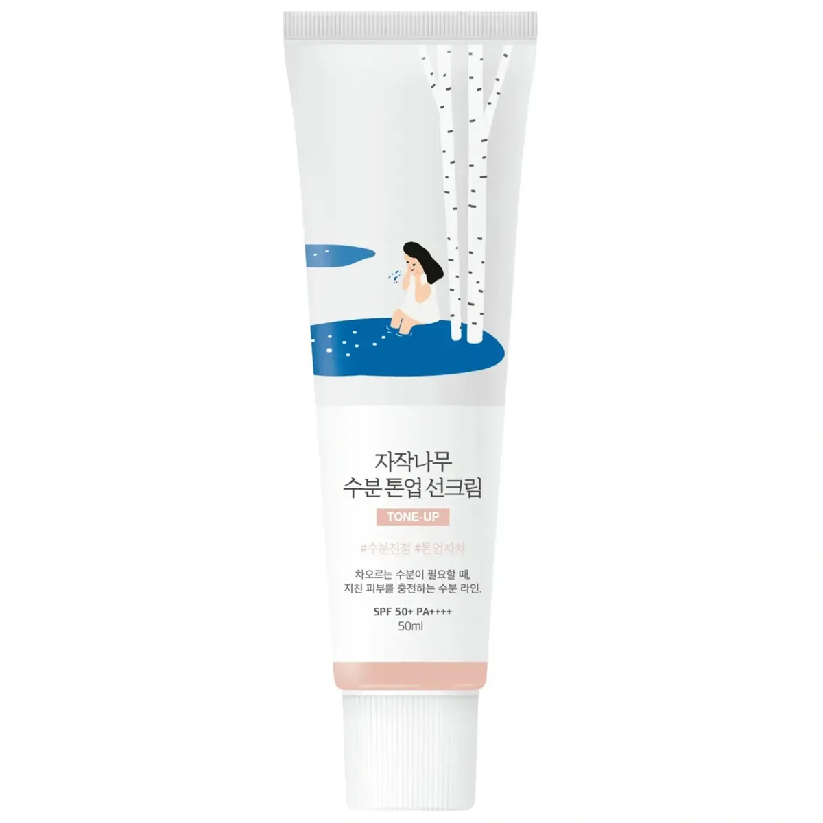 Тонувальний сонцезахисний крем з березовим соком ROUND LAB Birch Juice Moisturizing Tone Up Sunscreen 50 мл