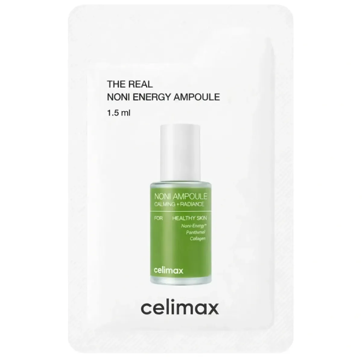 Восстанавливающая ампульная сыворотка с экстрактом нони Celimax The Real Noni Energy Ampoule 1,5 мл,  Саше (Тестер)
