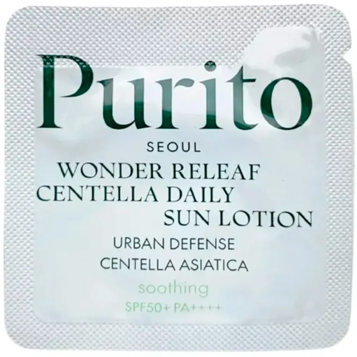 Солнцезащитный лосьон с центеллой Purito Seoul Wonder Releaf Centella Daily Sun Lotion 1 г, Саше (Тестер)