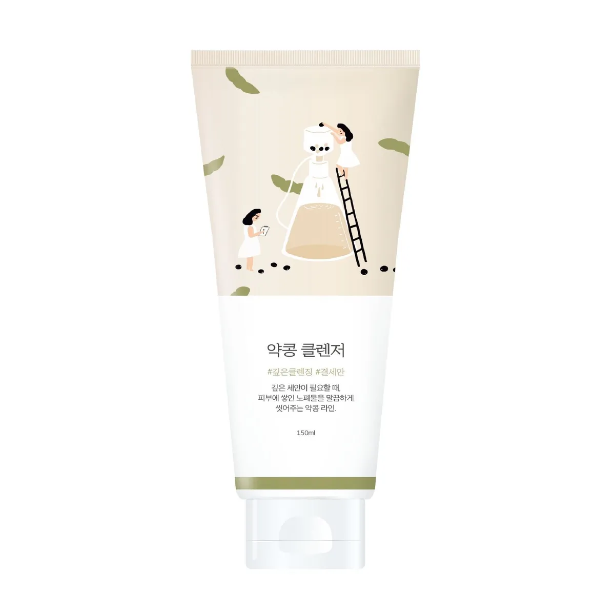 Очищающая пенка с экстрактом черных соевых бобов ROUND LAB Soybean Cleanser 150 мл