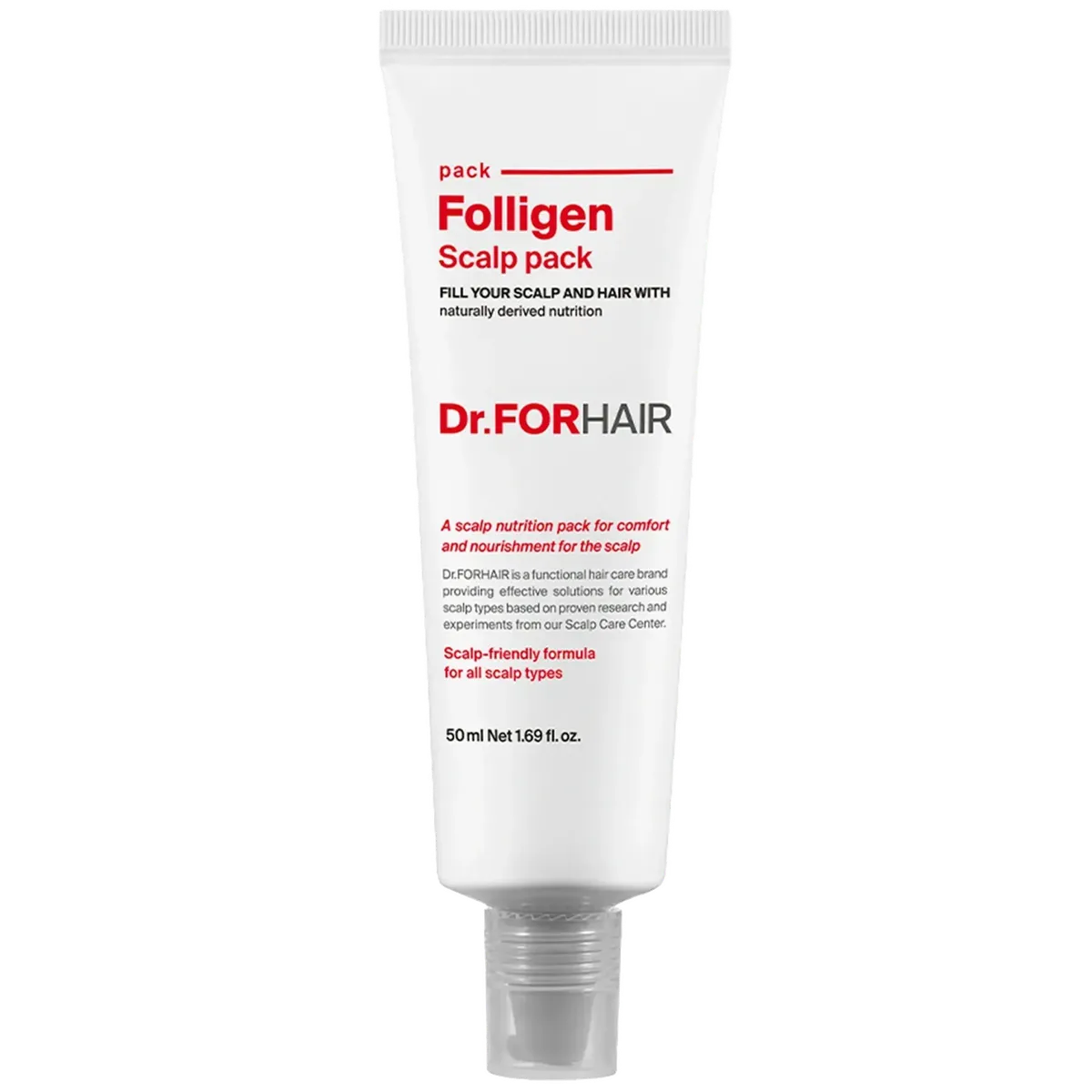 Оздоровлювальна маска для шкіри голови Dr.FORHAIR Folligen Scalp Pack 50 мл Мініатюра
