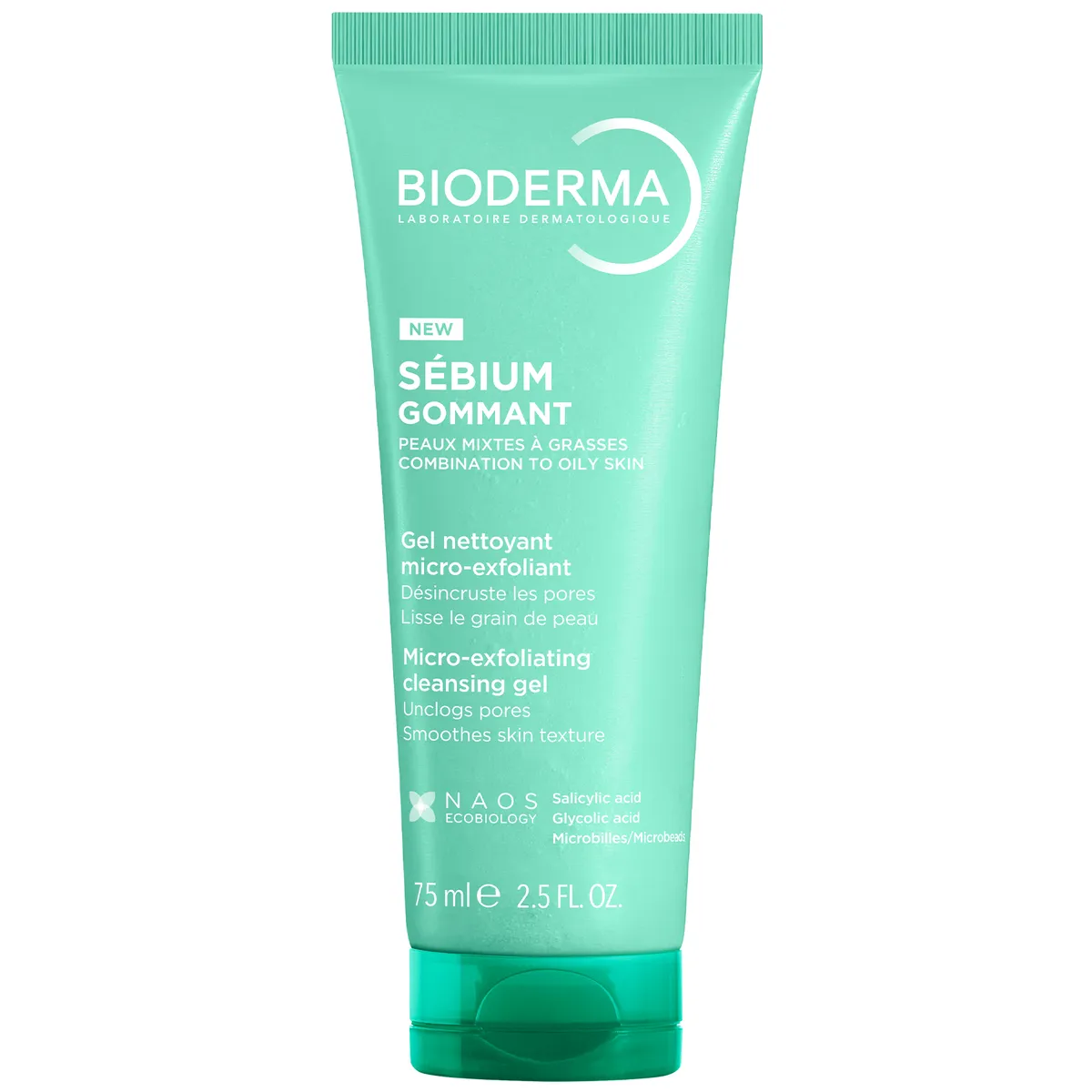 Гель для умывания комбинированной и жирной кожи Bioderma Sebium Micro-Exfoliating Cleansing Gel 75 мл