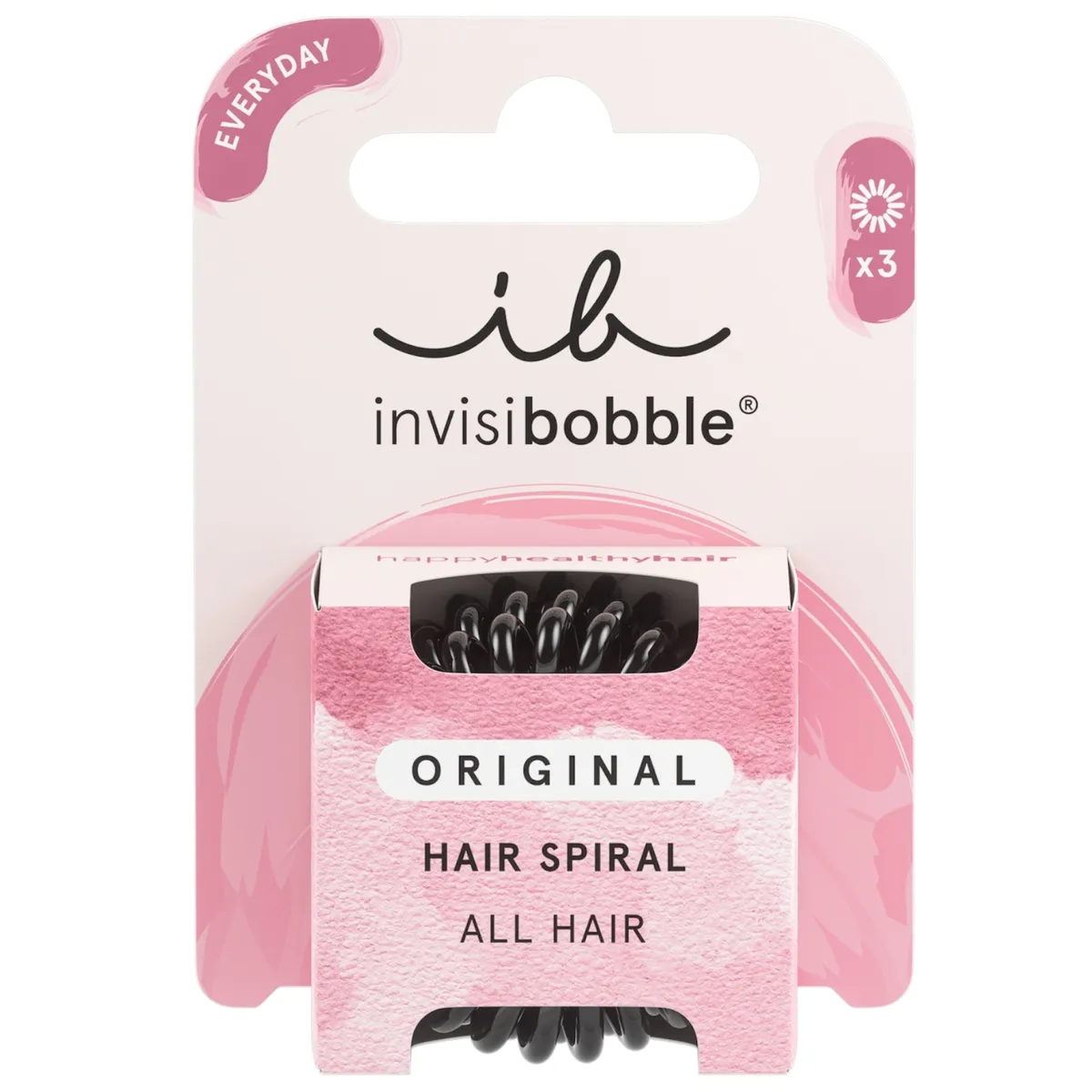 Набор резинок-браслетов для волос Invisibobble Original True Black 3 в 1