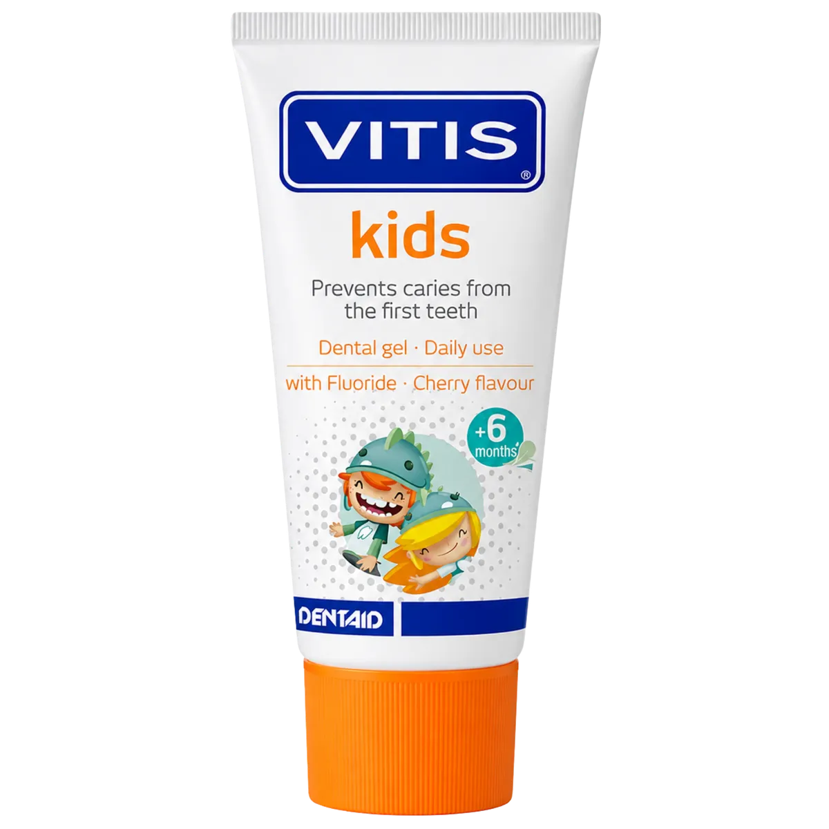 Зубна паста-гель для дітей від 6 місяців до 6 років Dentaid Vitis Kids 50 мл