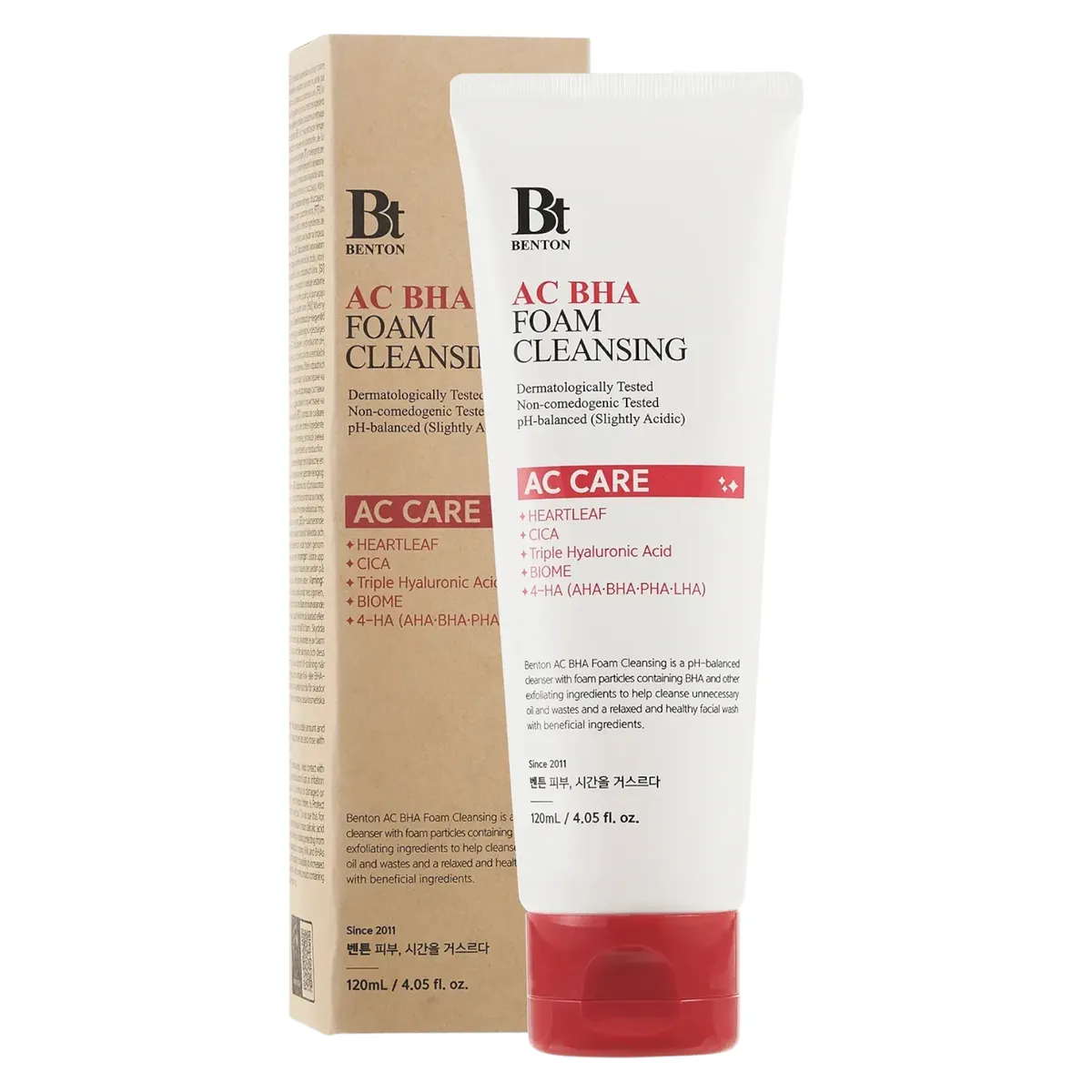 Гель-пенка с салициловой кислотой Benton AC BHA Foam Cleansing 120 мл