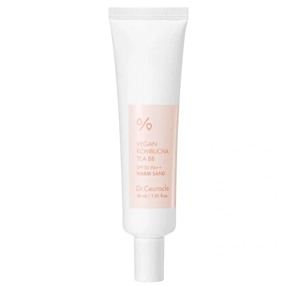 Веганский тональный BB-крем с экстрактом комбучи Dr.Ceuracle Vegan Kombucha Tea BB Cream 30 мл, Warm Sand (Теплий пісок)
