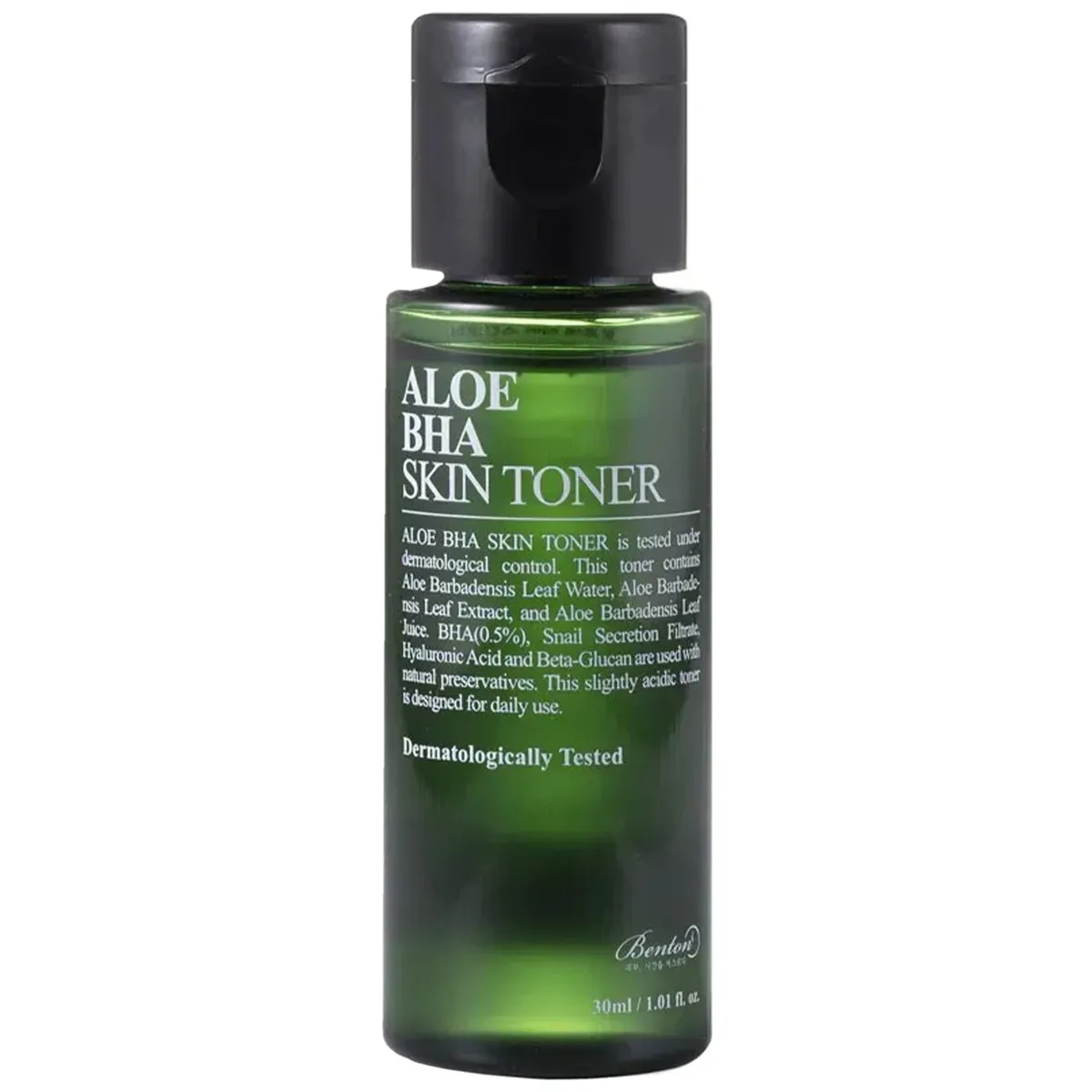 Тонер с алоэ и салициловой кислотой Benton Aloe BHA Skin Toner 30 мл середній