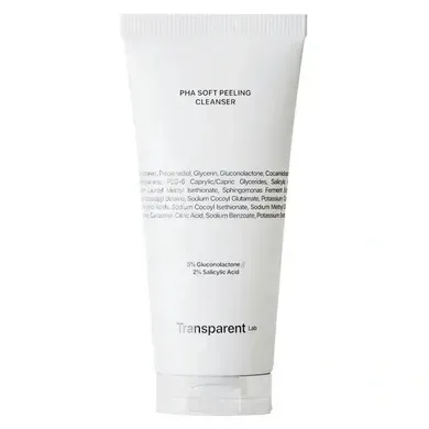 Очищающий средство для лица с эффектом пилинга Transparent Lab pHA Soft Peeling Cleanser 150 мл