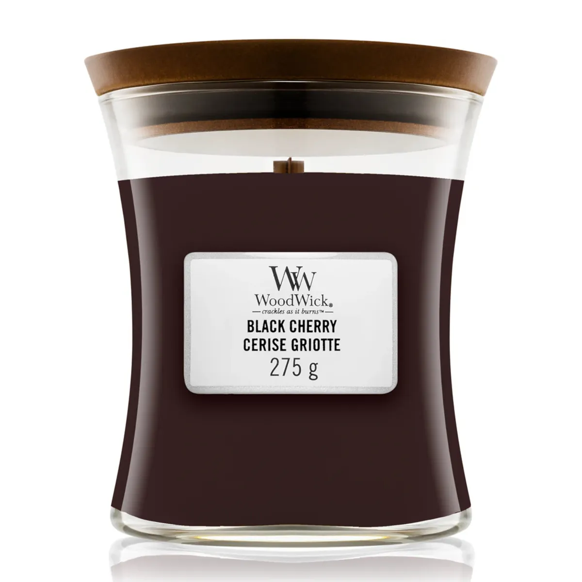 Ароматическая свеча "Черная Вишня" Woodwick Black Cherry 275 г