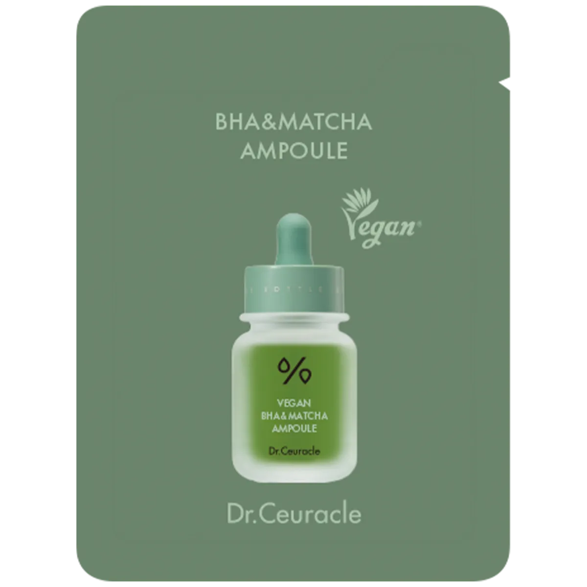 Ампульная сыворотка с BHA кислотой и экстрактом матча Dr.Ceuracle Vegan BHA&Matcha Ampoule 2 мл