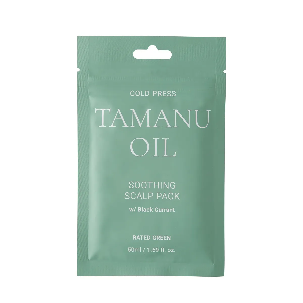 Живильна маска для волосся з маслом таману Rated Green Tamanu Oil Soothing Scalp Pack 50 мл, Мініатюра