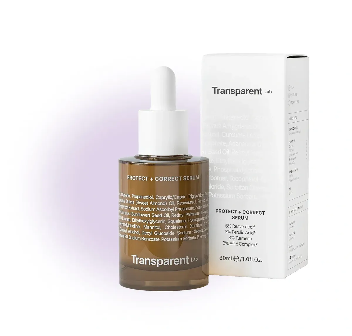 Антиоксидантна сироватка Transparent Lab Protect + Correct Serum 30 мл