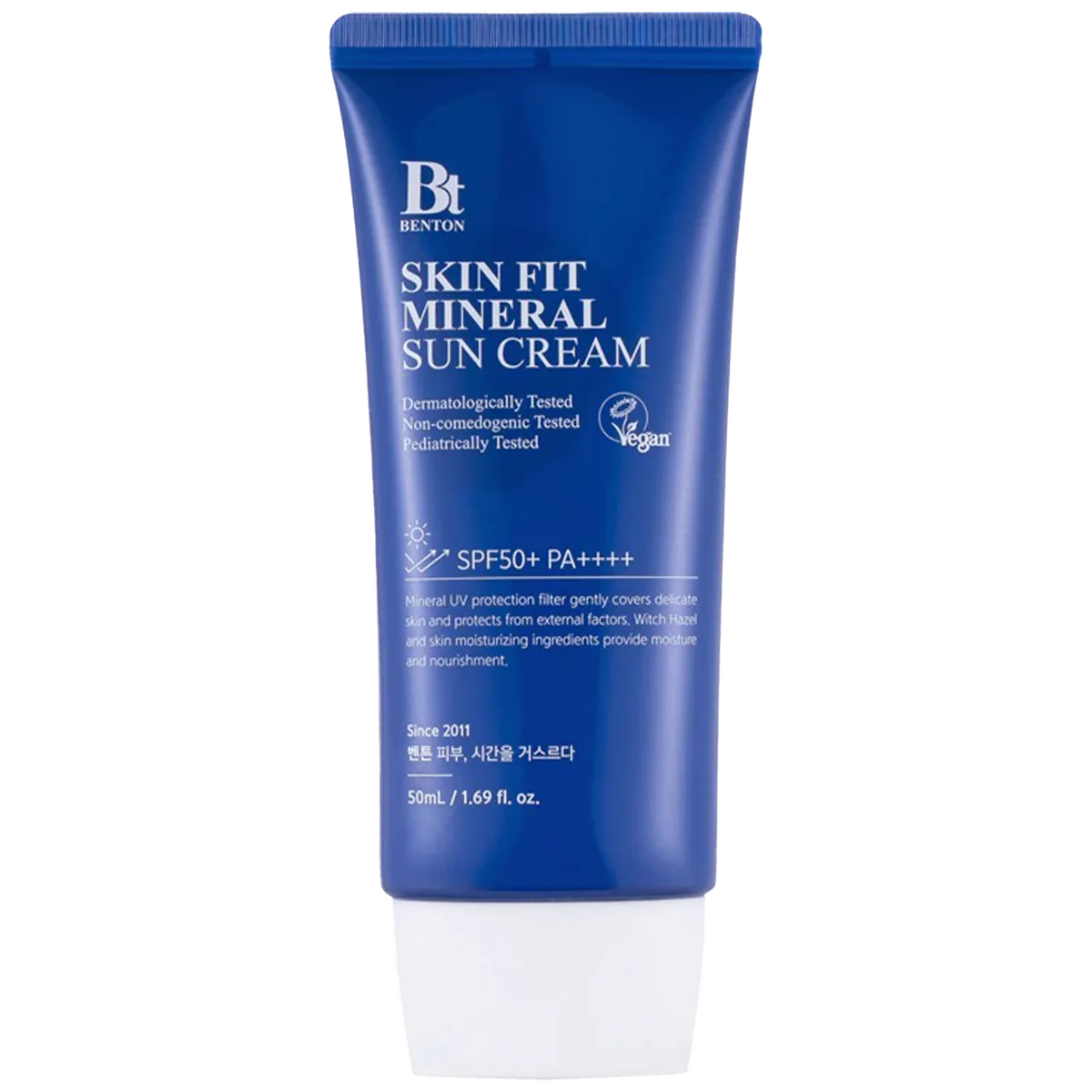Сонцезахисний крем на мінеральній основі Benton Skin Fit Mineral Sun Cream SPF50+ PA++++ 50 мл