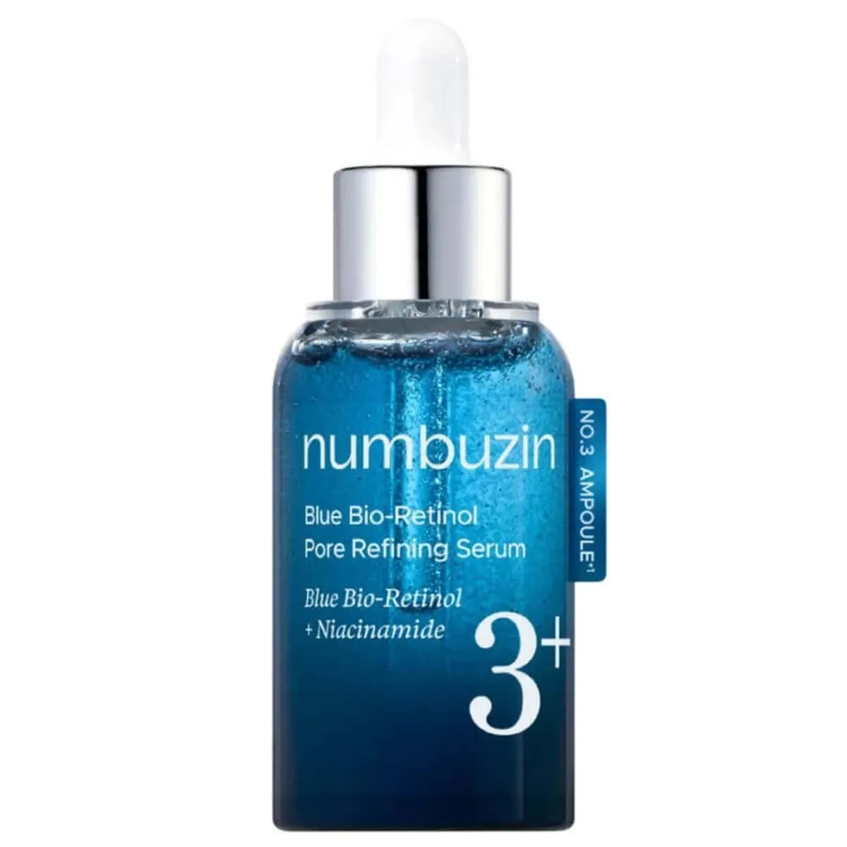 Сироватка для звуження пор з біо-ретинолом та ніацинамідом Numbuzin No.3 Blue Bio-Retinol Pore Refining Serum 30 мл
