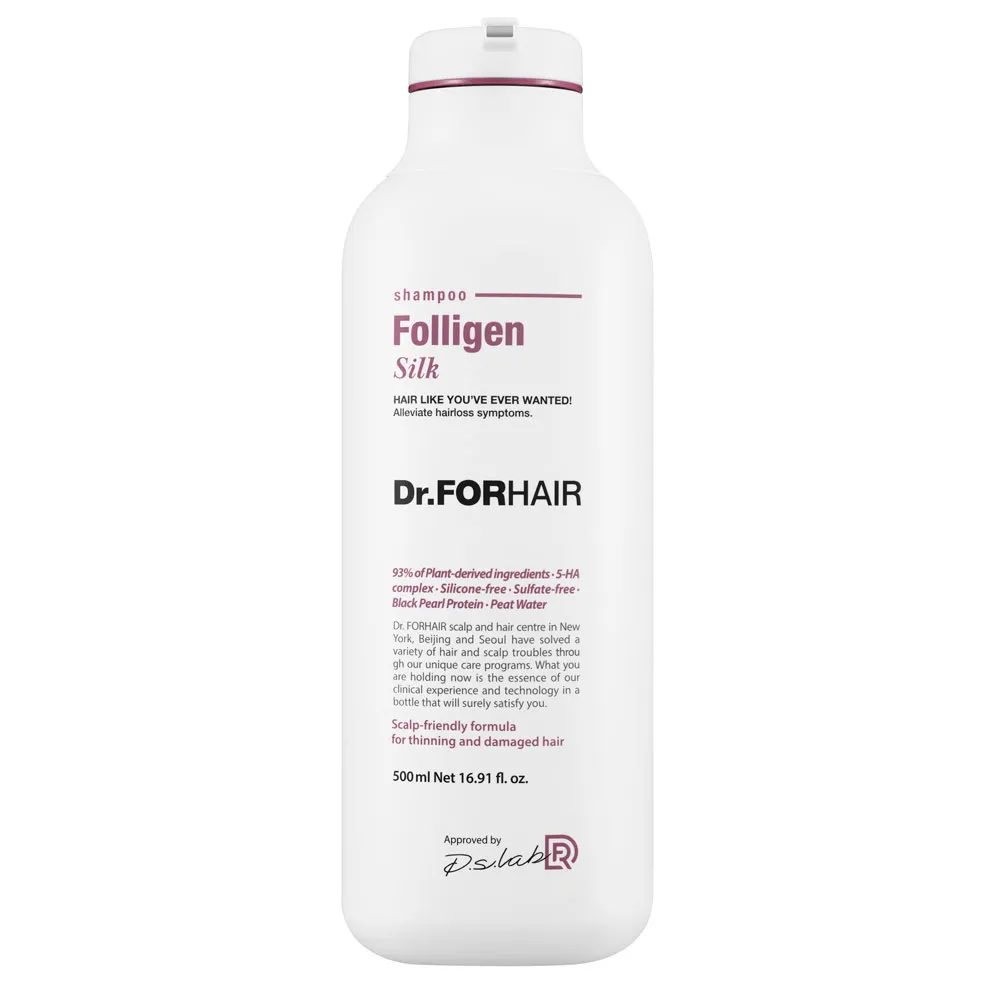 Шампунь для сухих и поврежденных волос Dr.FORHAIR Folligen Silk Shampoo 500 мл