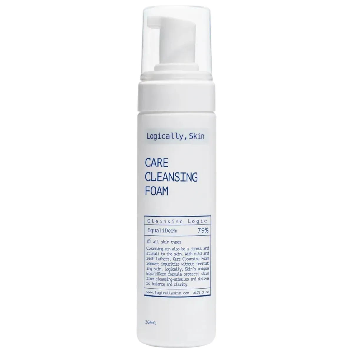 М’яка очищувальна пінка для вмивання Logically, Skin Care Cleansing Foam 200 мл кт