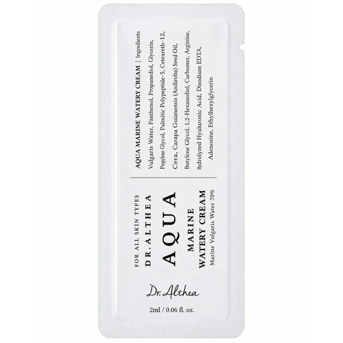 Легкий увлажняющий крем с морским комплексом Dr.Althea Aqua Marine Watery Cream 2 мл