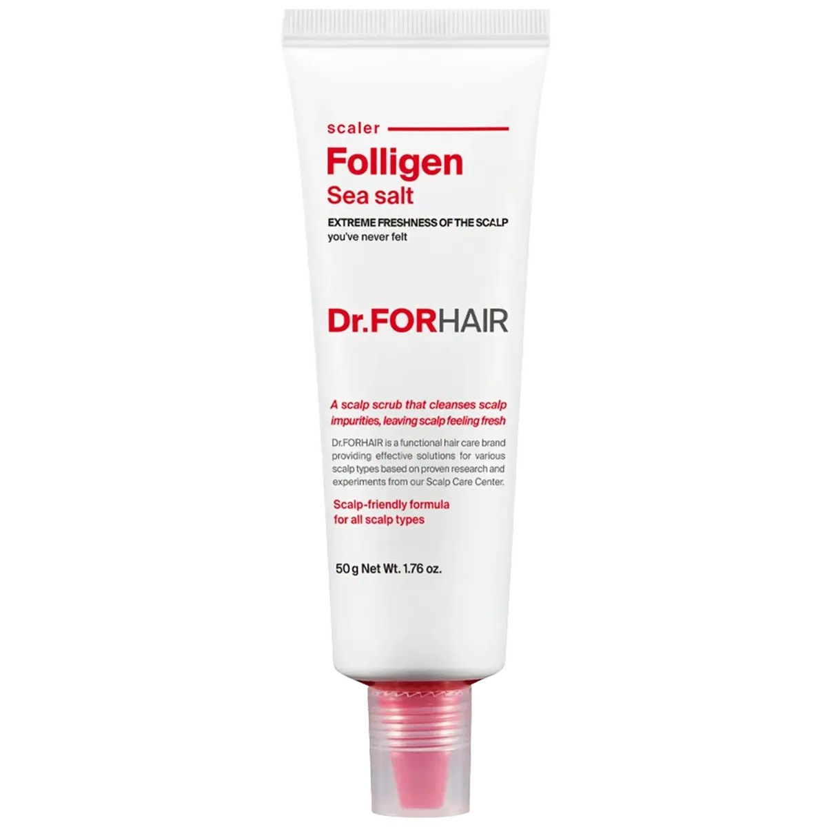 Пілінг для шкіри голови з частинками солі з мертвого моря Dr.FORHAIR Sea Salt Scaler 50 мл Мініатюра