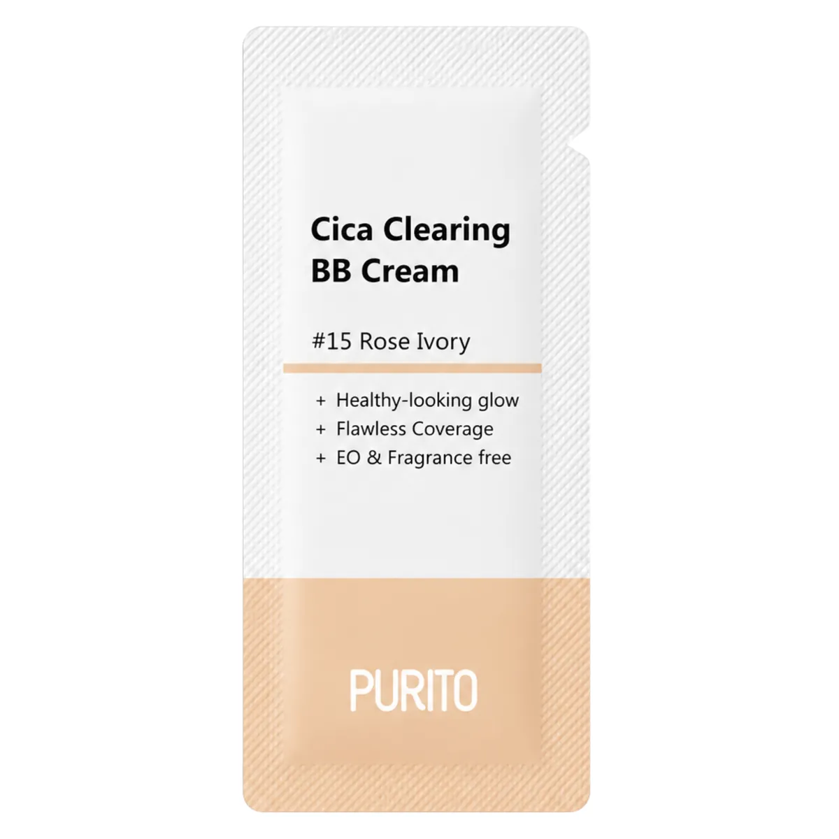 BB-крем с центеллой Purito Seoul Cica Clearing BB Cream 15 Rose Ivory 1 г, Саше (Тестер)
