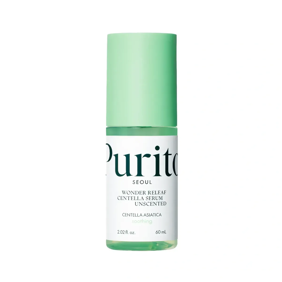 Успокаивающая сыворотка с центеллой без эфирных масел Purito Seoul Wonder Releaf Centella Serum Unscented 60 мл