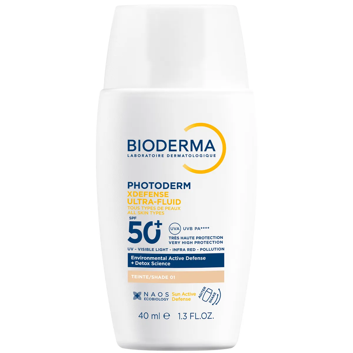 Солнцезащитный флюид для лица Bioderma pHotoderm XDefense Ultra Fluid SPF50+ тон 02 40 мл
