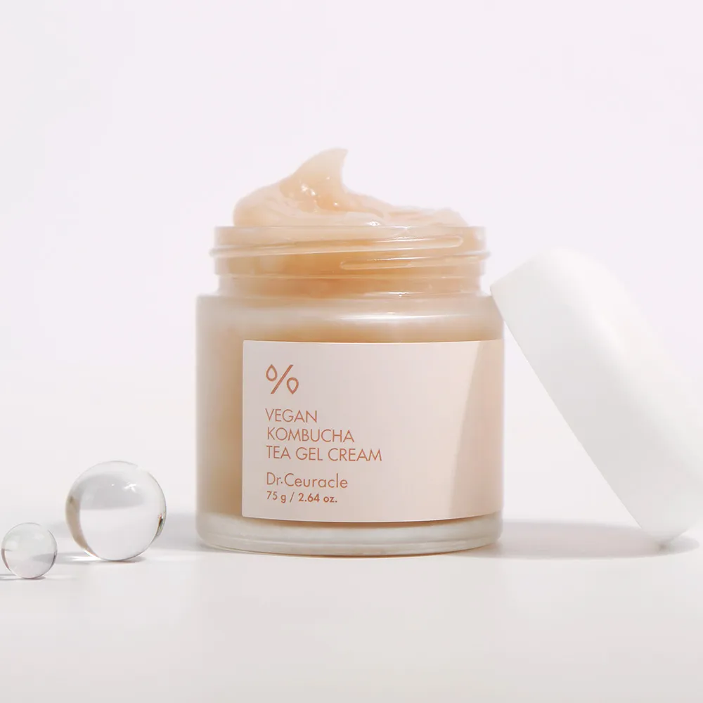 Веганский крем-гель с экстрактом комбучи Dr.Ceuracle Vegan Kombucha Tea Gel Cream 2 мл Саше (Тестер)