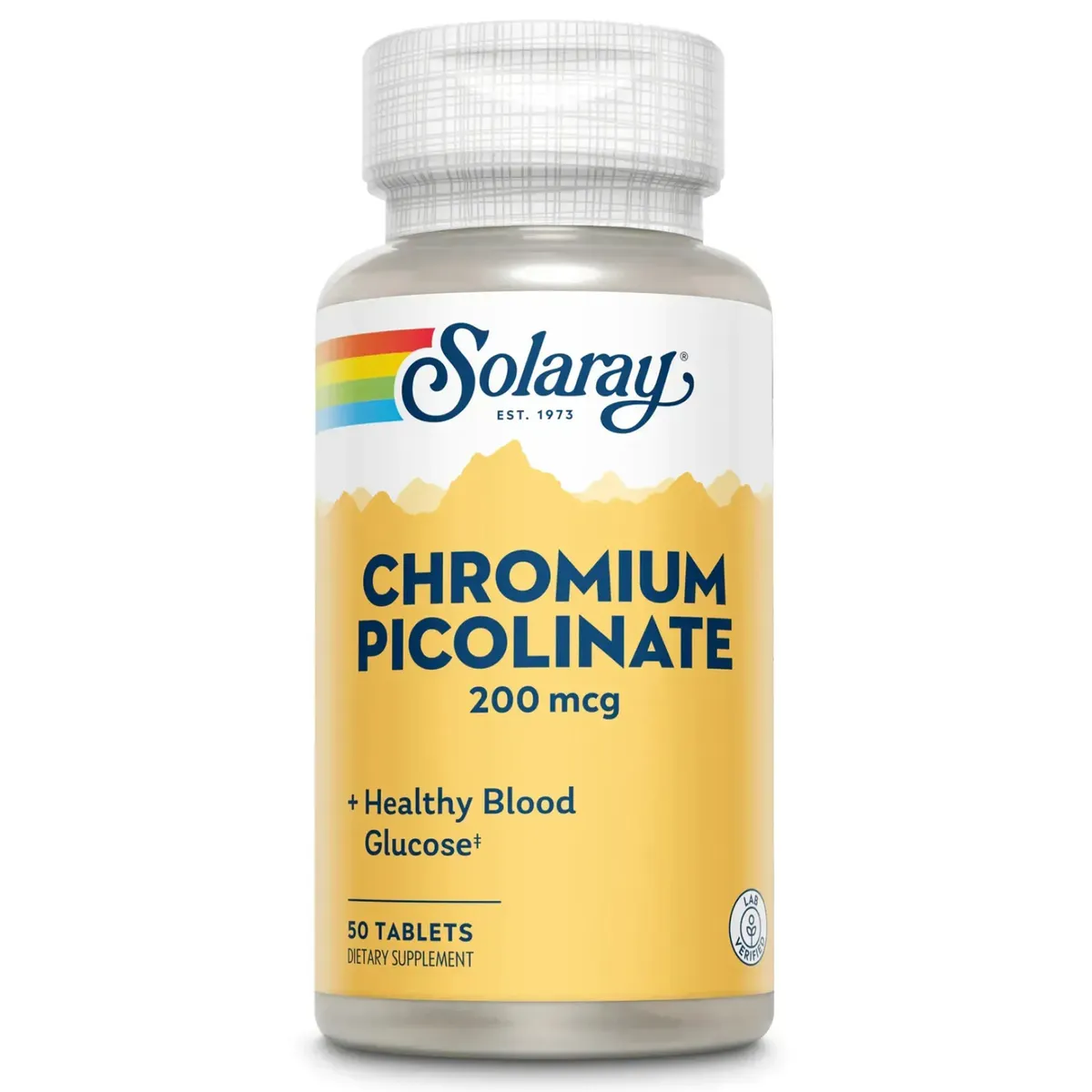 Хром піколінат Solaray Chromium Picolinate 200mcg 50 шт