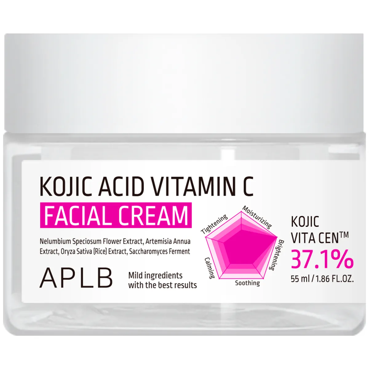 Крем для лица против пигментации с койевой кислотой и витамином C APLB Kojic Acid Vitamin C Facial Cream 55 мл