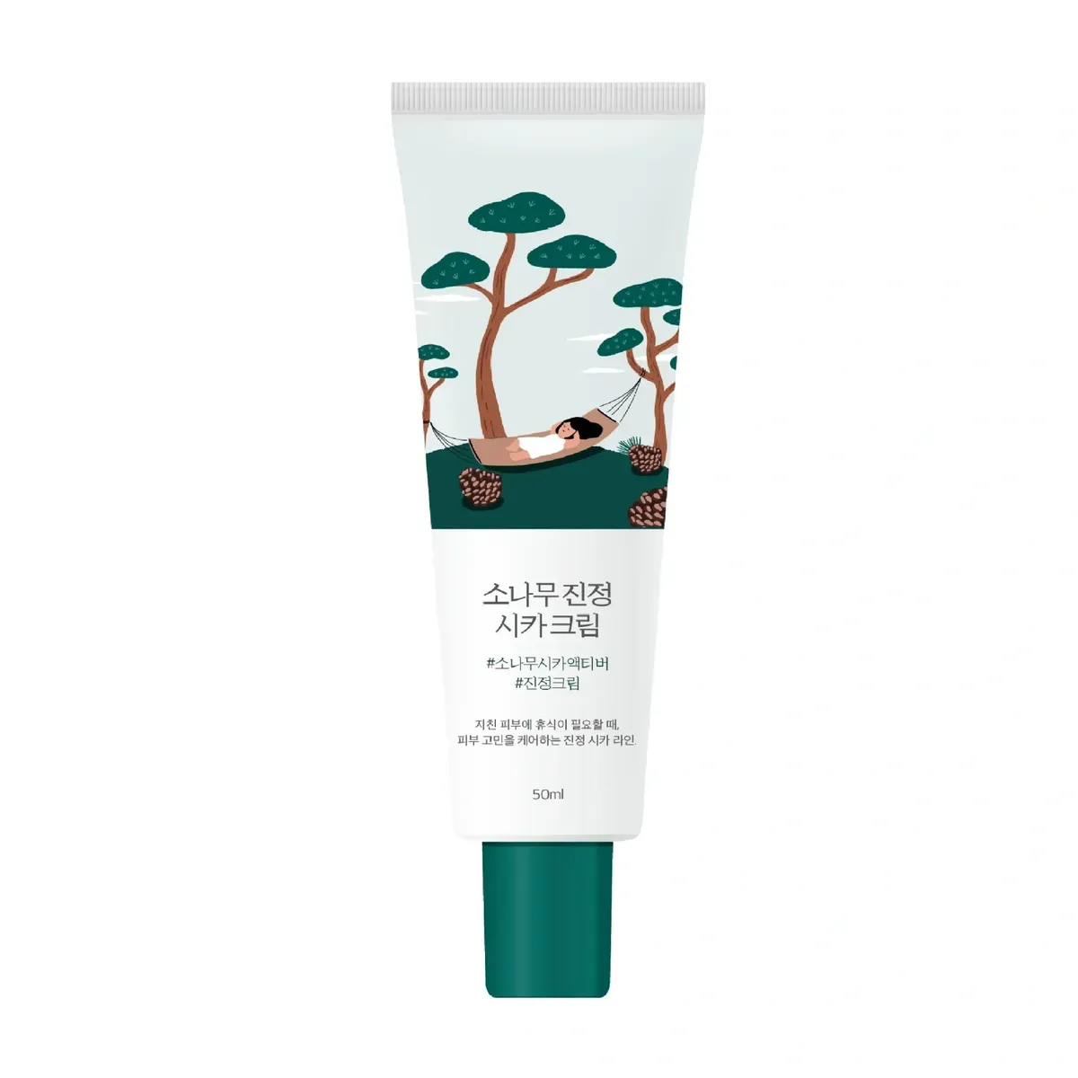 Заспокійливий крем з екстрактом голок сосни ROUND LAB Pine Calming Cica Cream 50 мл