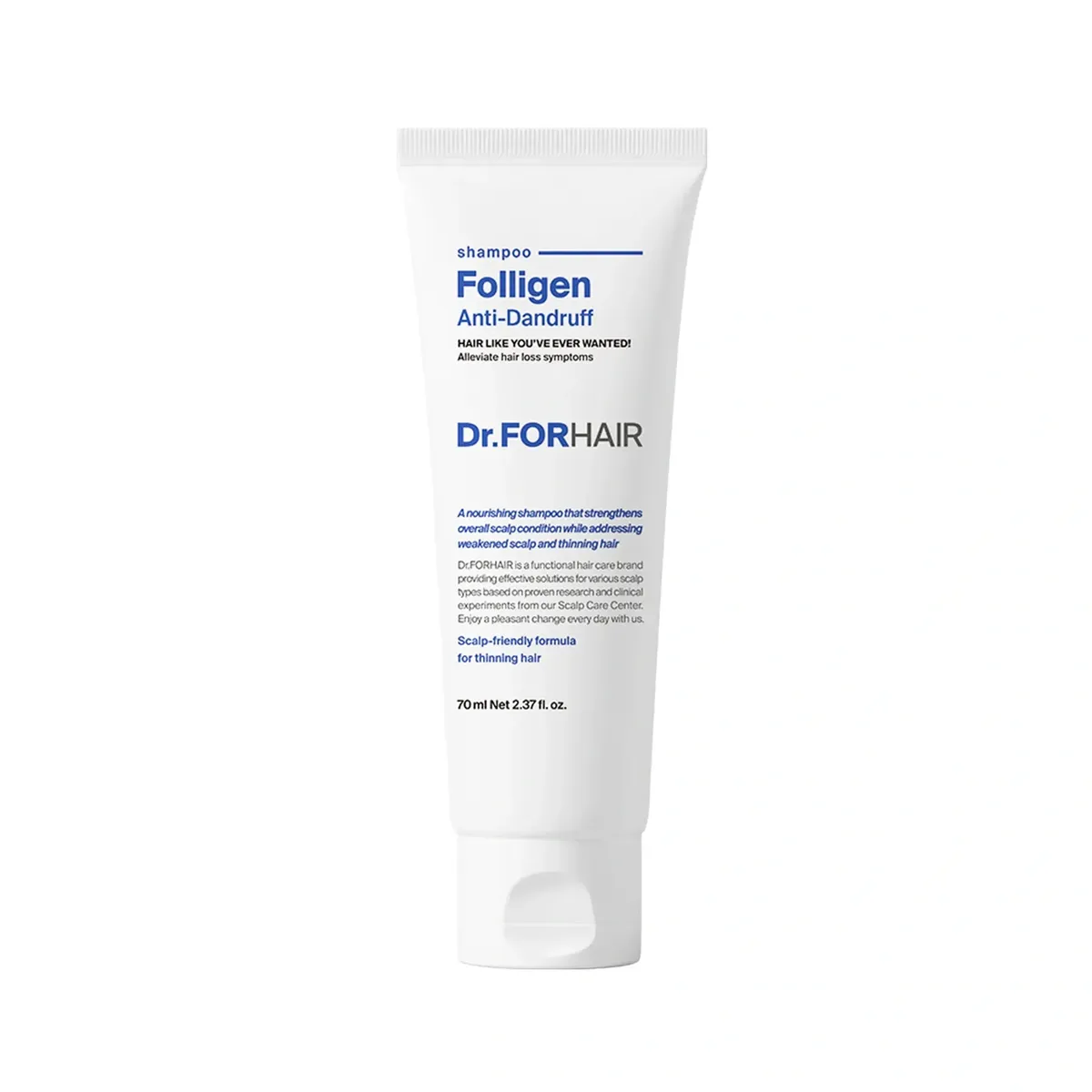 Шампунь проти лупи для ослабленого волосся Dr.FORHAIR Folligen Anti-Dandruff Shampoo 70 мл Мініатюра