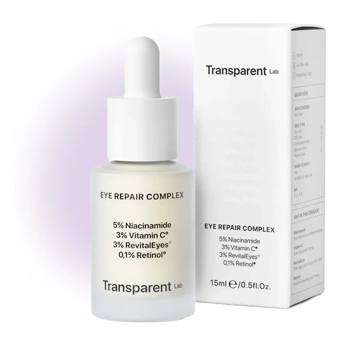 Ночная сыворотка для контура глаз Transparent Lab Eye Repair Complex 15 мл