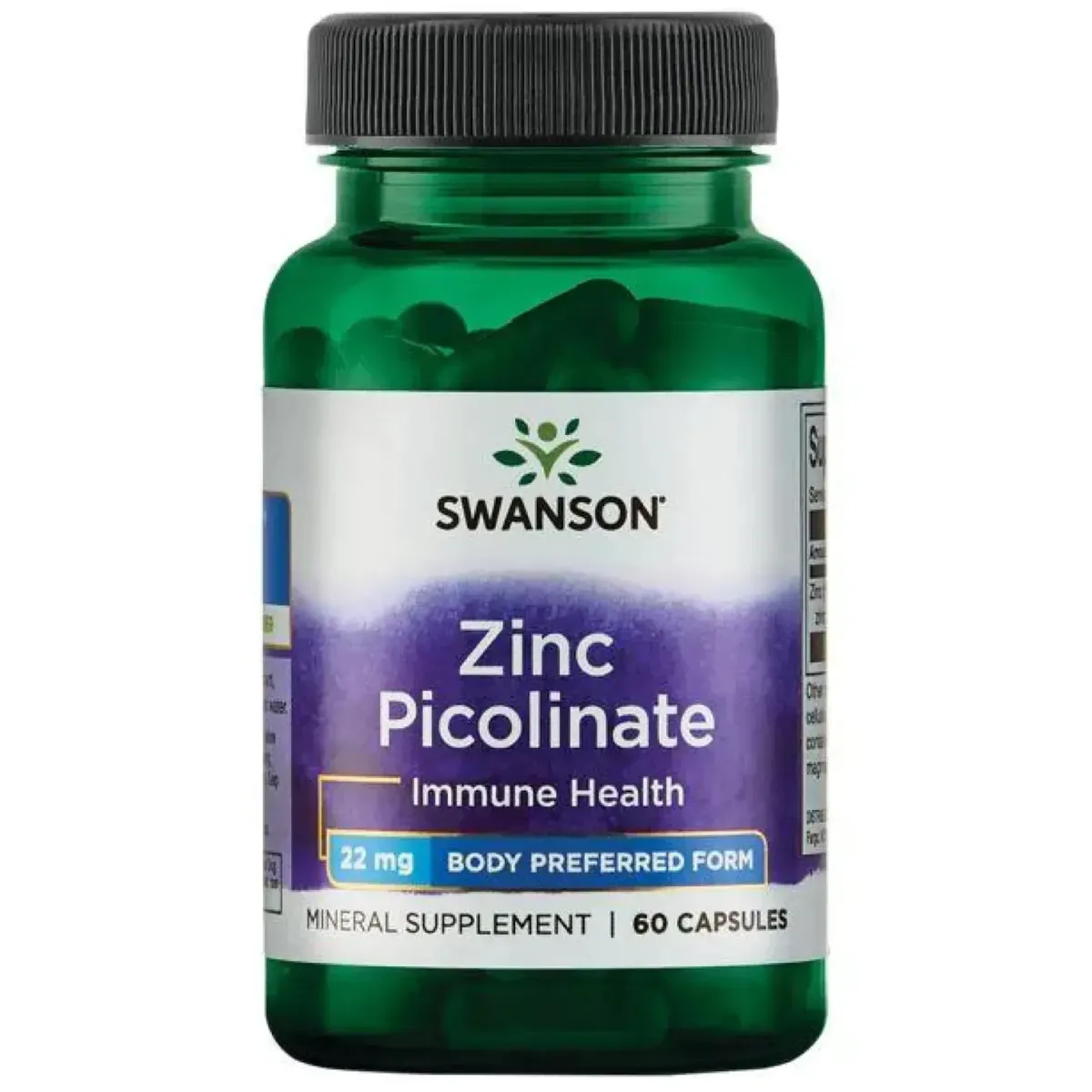 Цинк піколінат 22 мг Swanson Zinc Picolinate Body Preferred Form 22mg 60 шт