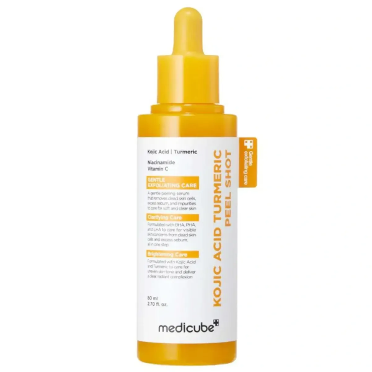 Освітлювальний пілінг-скатка з койєвою кислотою та куркумою Medicube Kojic Acid Turmeric Peel Shot 80 мл