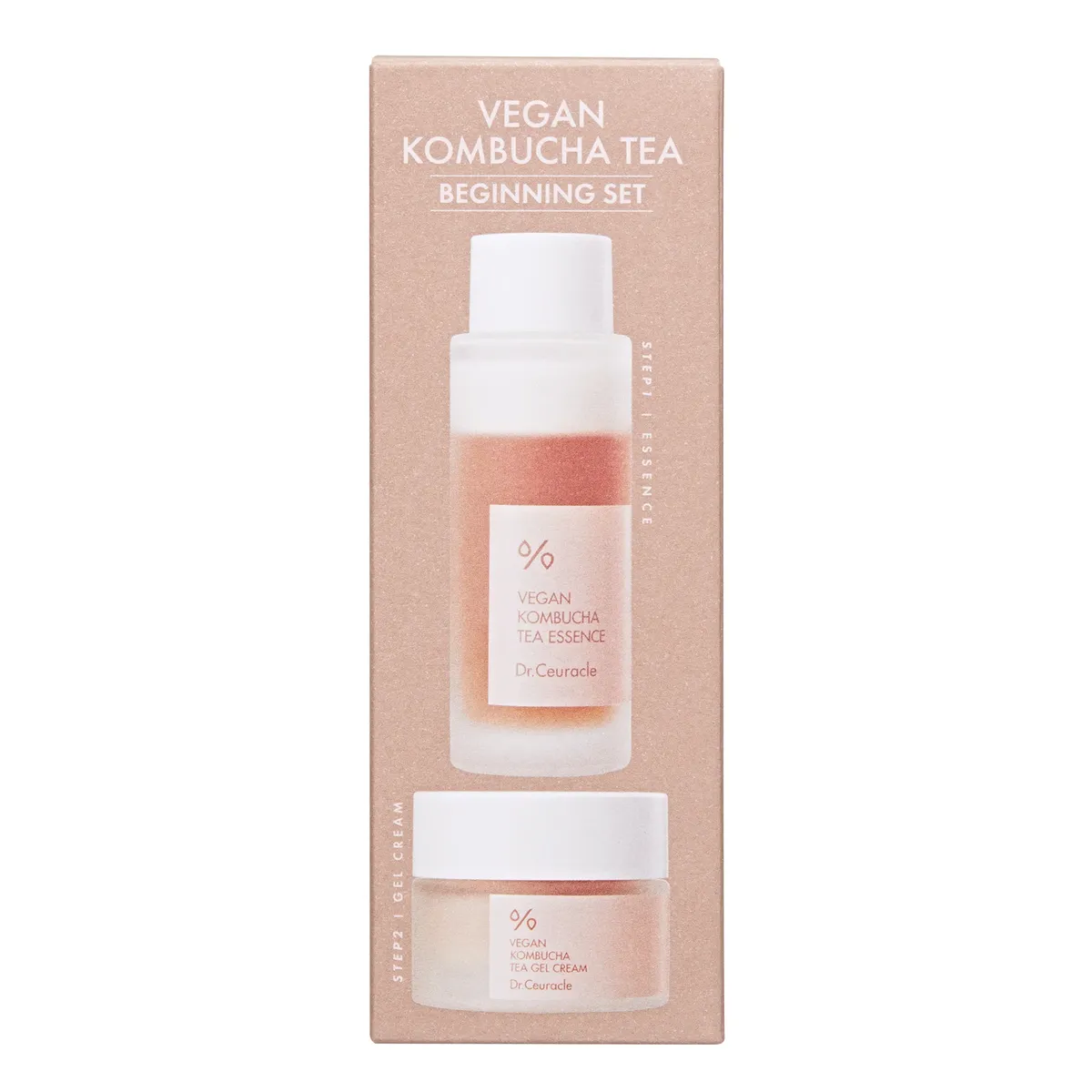 Веганский набор для ухода за кожей с комбучей Dr.Ceuracle Vegan Kombucha Beginning Set 2 в 1